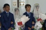 В столице Таджикистана прошла церемония массового бракосочетания